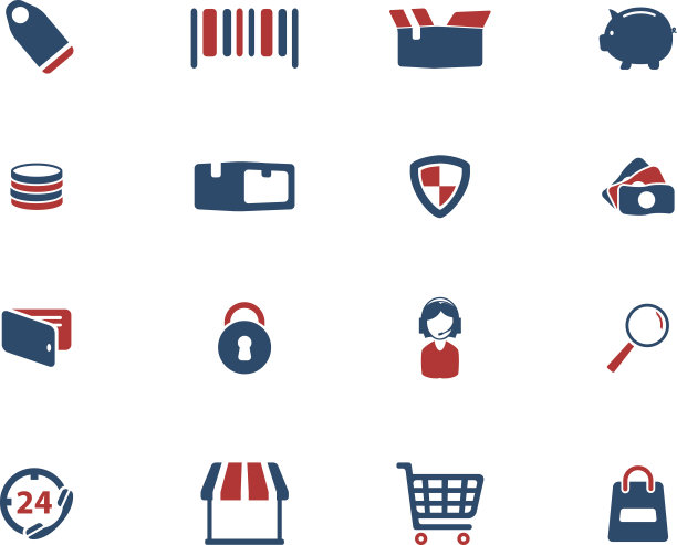 电子商务简单的图标图片下载