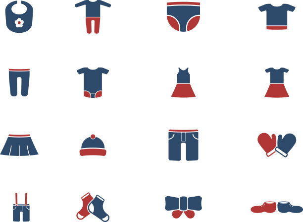 婴儿服装只是图标图片下载
