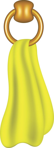 带有黄色毛巾的环形支架图片下载