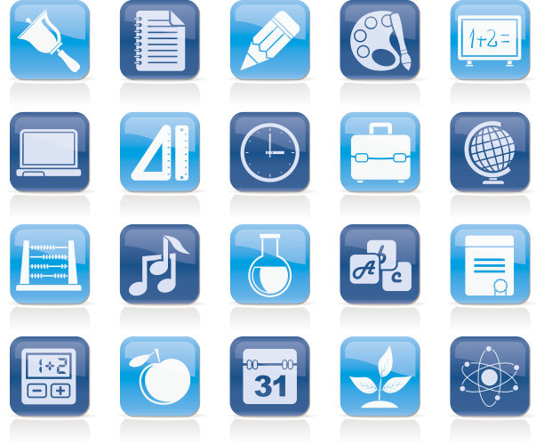 教育、科学和研究图标图片下载