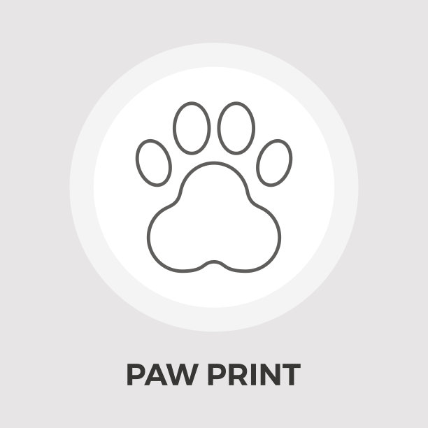 爪矢量平面图标图片下载