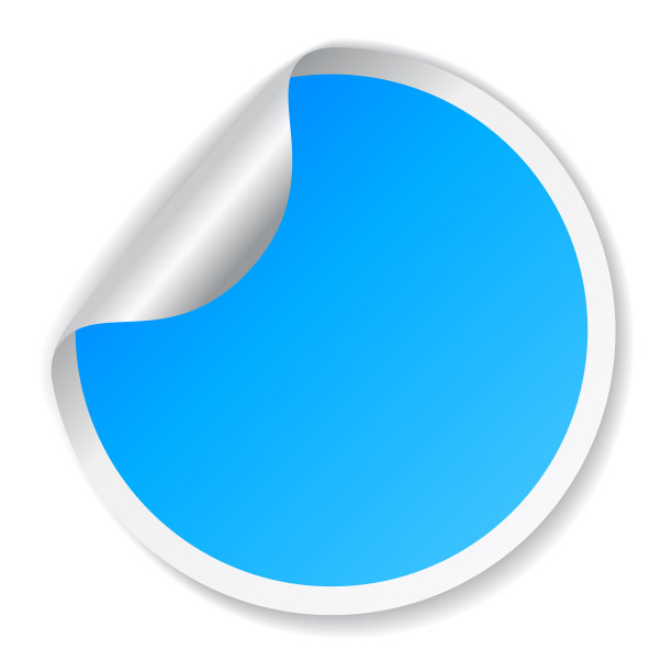 空白圆贴纸图片下载