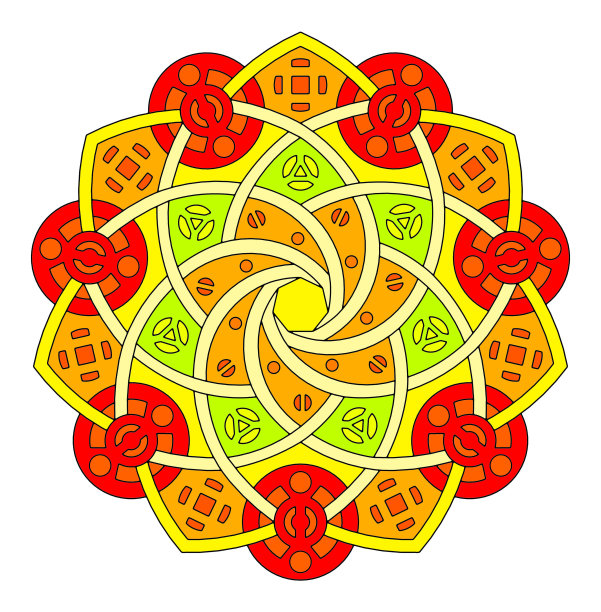 色彩丰富的现代经典装饰，创意设计的白色背景图片下载