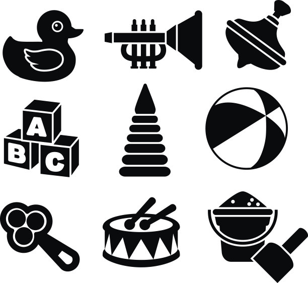 剪影玩具套装图片下载