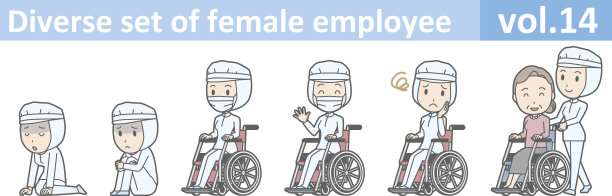 各类女员工集，EPS10卷14图片下载