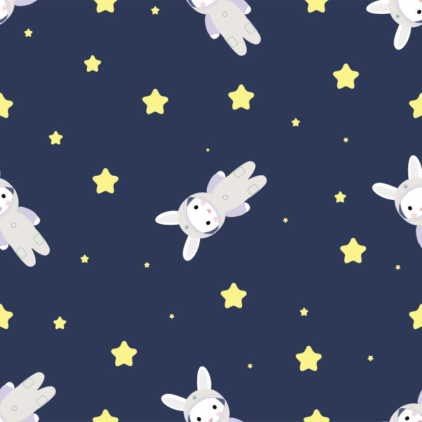 兔宇航员在开放空间图片下载