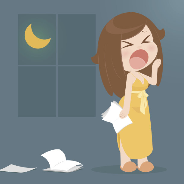 打呵欠图片下载