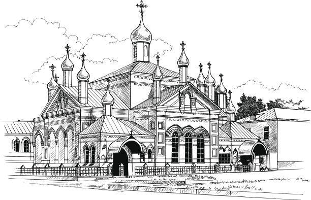 修道院画图片下载