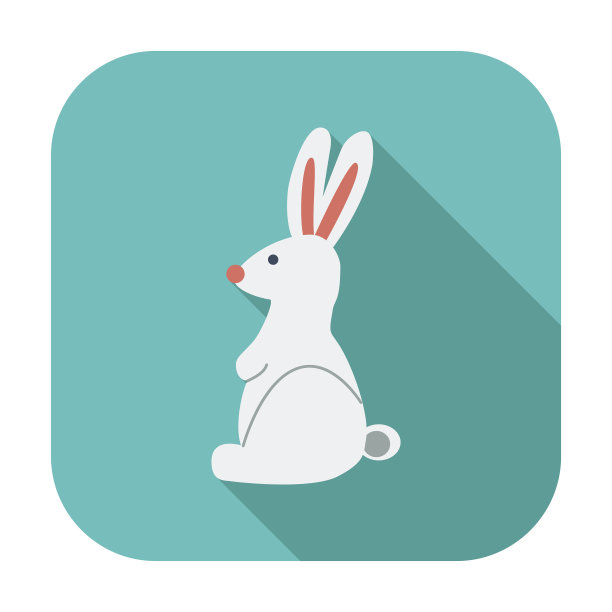 兔子单个图标。图片下载
