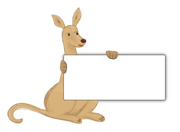 袋鼠与董事会图片下载