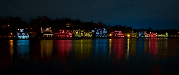 船屋排-费城(圣诞彩灯)图片下载