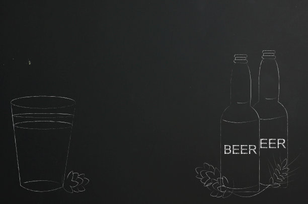 啤酒黑板图片下载
