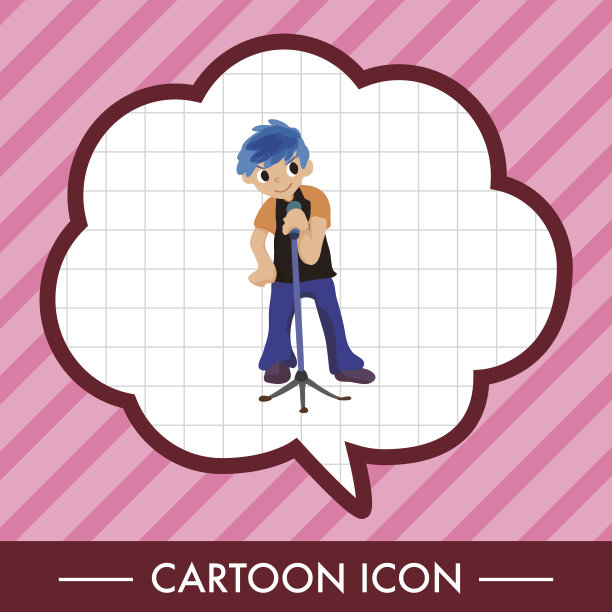 乐队成员歌手主题元素图片下载