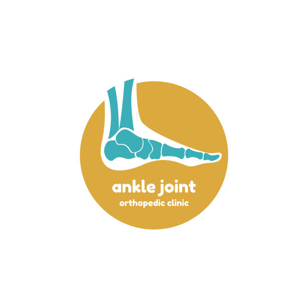 踝关节的模板标志图片下载
