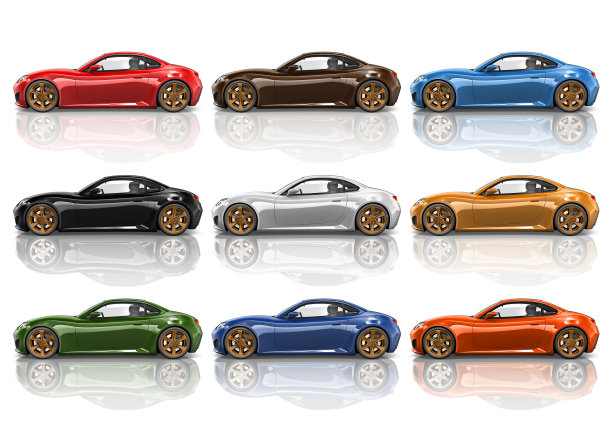 汽车车辆运输3D插图概念图片下载