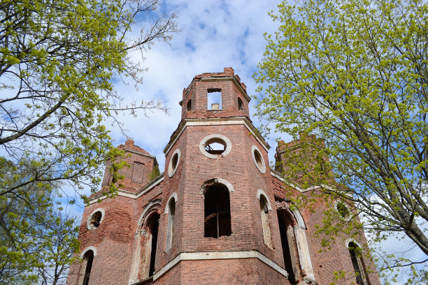 亚历山德罗夫斯基公园的阿森纳馆，沙斯科塞洛。图片下载