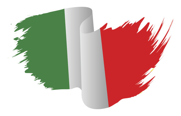 意大利国旗向量符号图标设计。图片下载