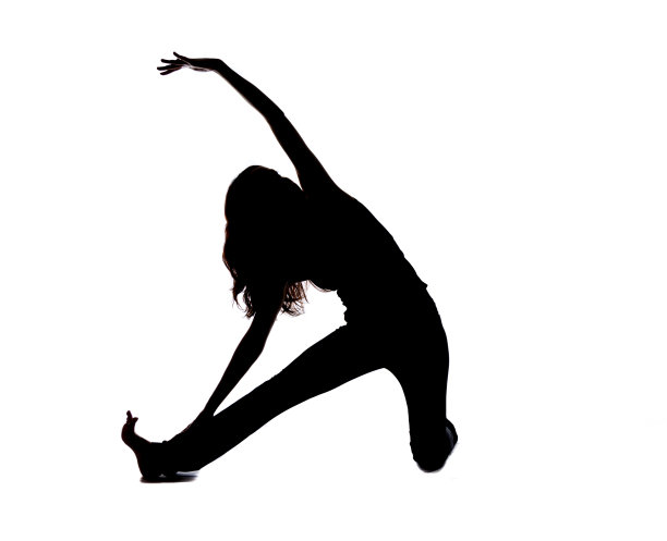 女人做门式，剪影图片下载