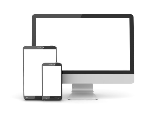 各种通信设备隔离在白色上图片下载