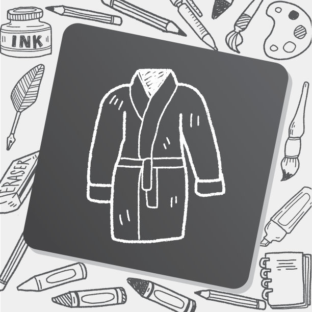 浴袍涂鸦图片下载