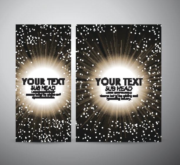 抽象数字耀斑帧。图形资源设计模板。图片下载