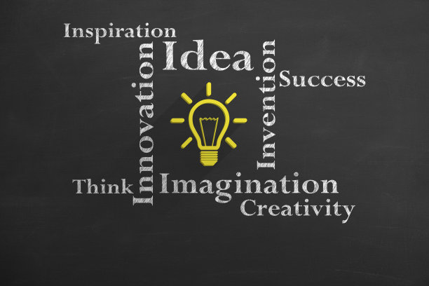 概念概念词在黑板上图片下载