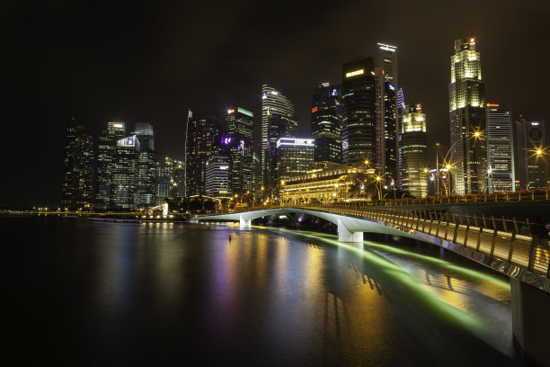 新加坡的夜景图片下载