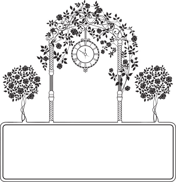 玫瑰花园。图片下载