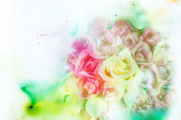 花水彩插图。图片下载