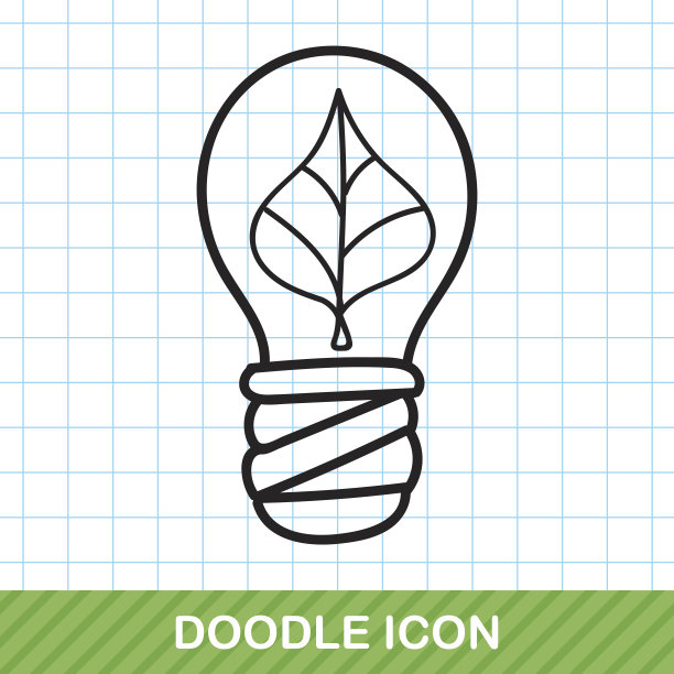 灯泡涂鸦图片下载