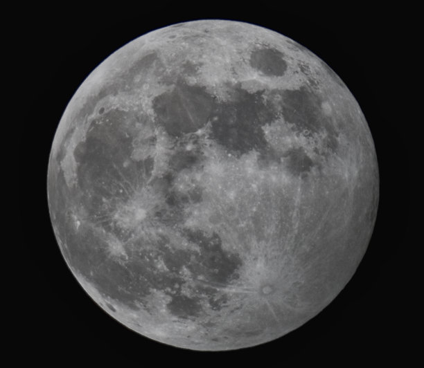 黑与白的满月图片下载