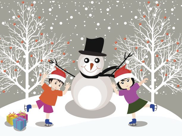 祝快乐的孩子们圣诞快乐图片下载