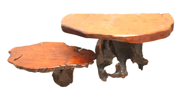 墙架设计天然木材孤立的白色背景图片下载