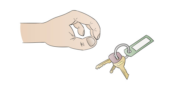 人的手和钥匙图片下载