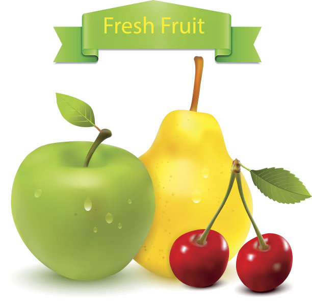 新鲜水果矢量图片下载