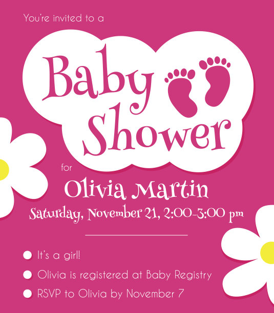 宝宝派对邀请模板图片下载