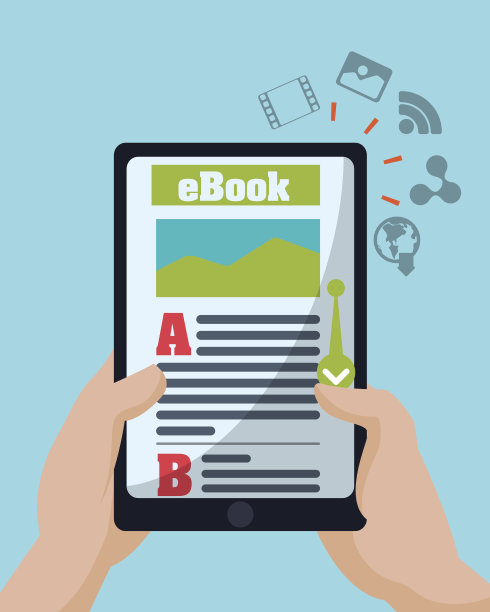 电子书的设计。图片下载