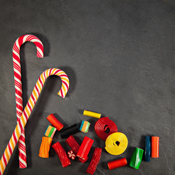 黑板上的糖果图片下载