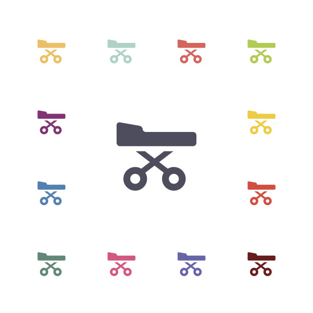 医疗床平图标设置图片下载