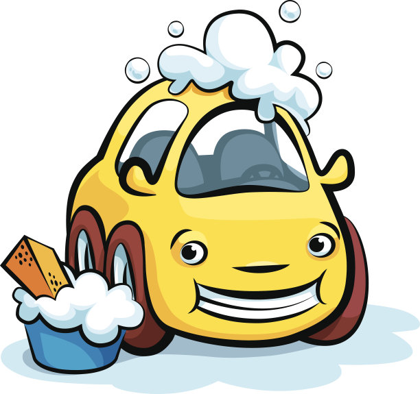 洗车的卡通图片下载