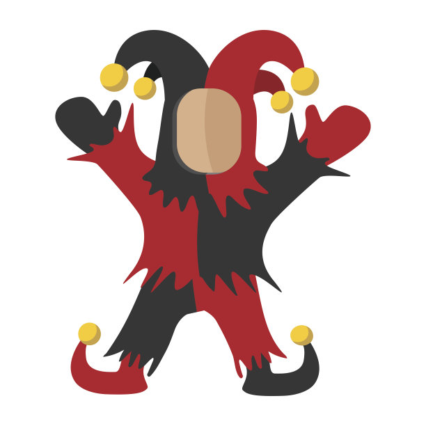 中世纪小丑卡通图标图片下载