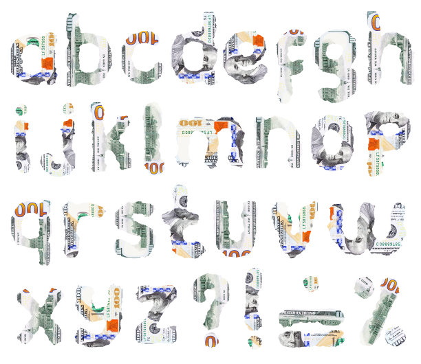 美元的字母图片下载