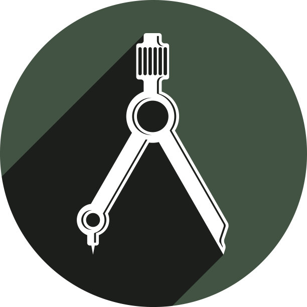 工业专业工作工具，矢量工程罗盘图片下载