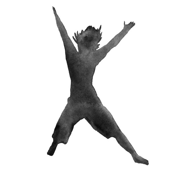 孩子黑白剪影。为设计元素。孤立。水图片下载