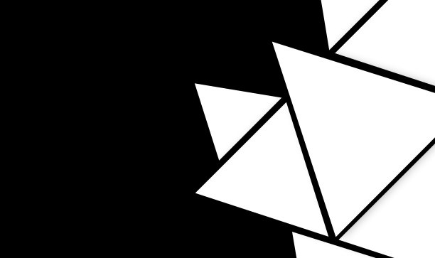 设计的大三角形形状，只有在黑色的背景图片下载