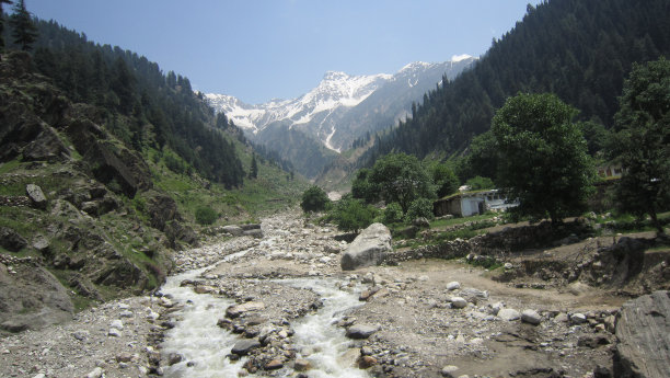 喜马拉雅山冰川融化图片下载