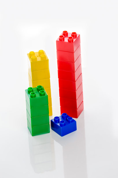 彩色的塑料砖图片下载