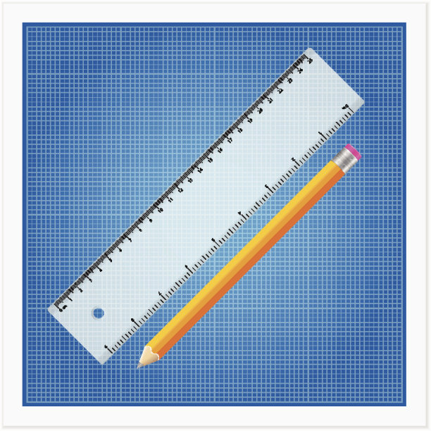 蓝图和尺仪器图片下载