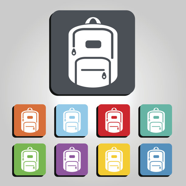 背包矢量图标插图图片下载