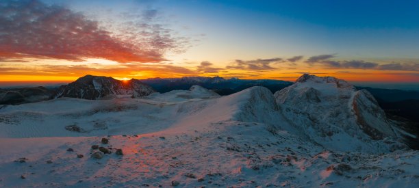 山日落冬天图片下载